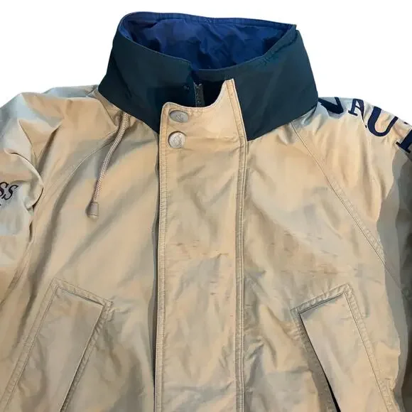 Nautica Challenge J-Class Sailing Brown Vintage 90’s Jacket Coat Men Size Small - Picture 2 of 11